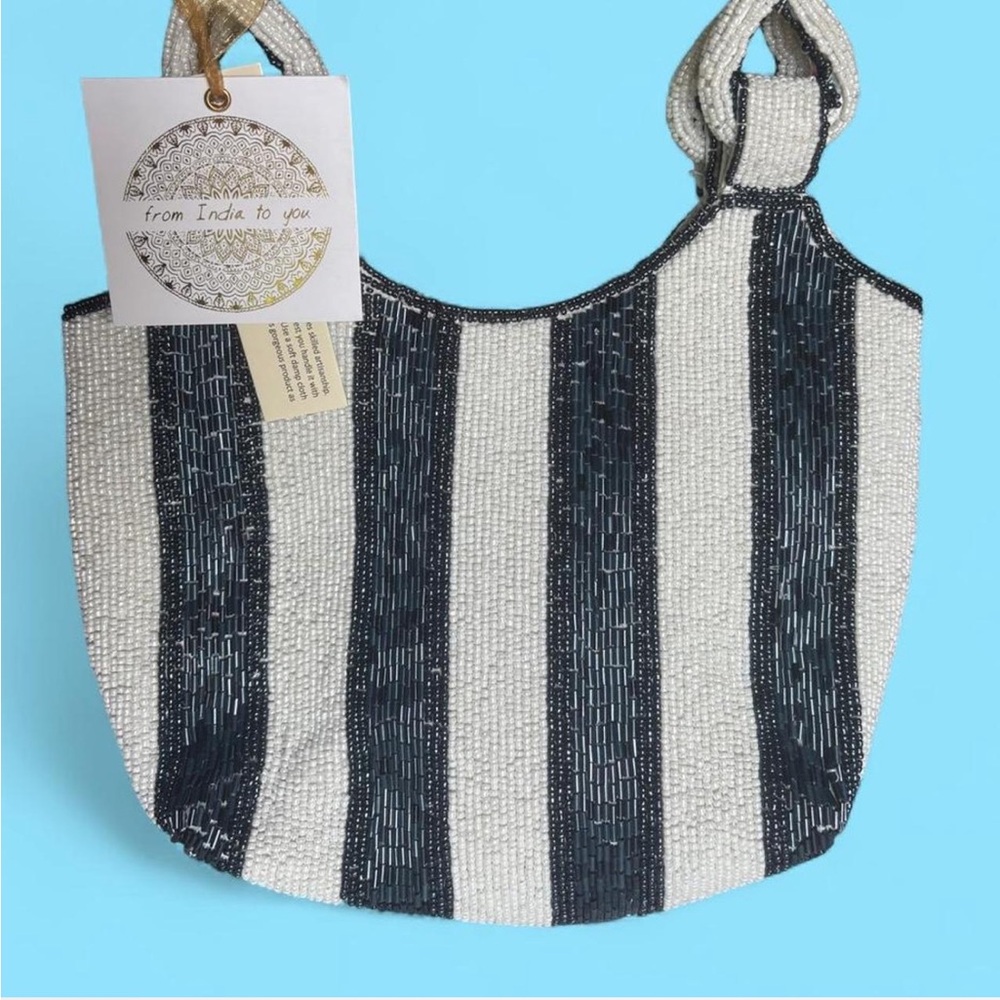 nautical beaded bag - Picture 2 of 4